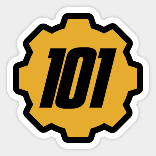 Vault 101 Door Sticker